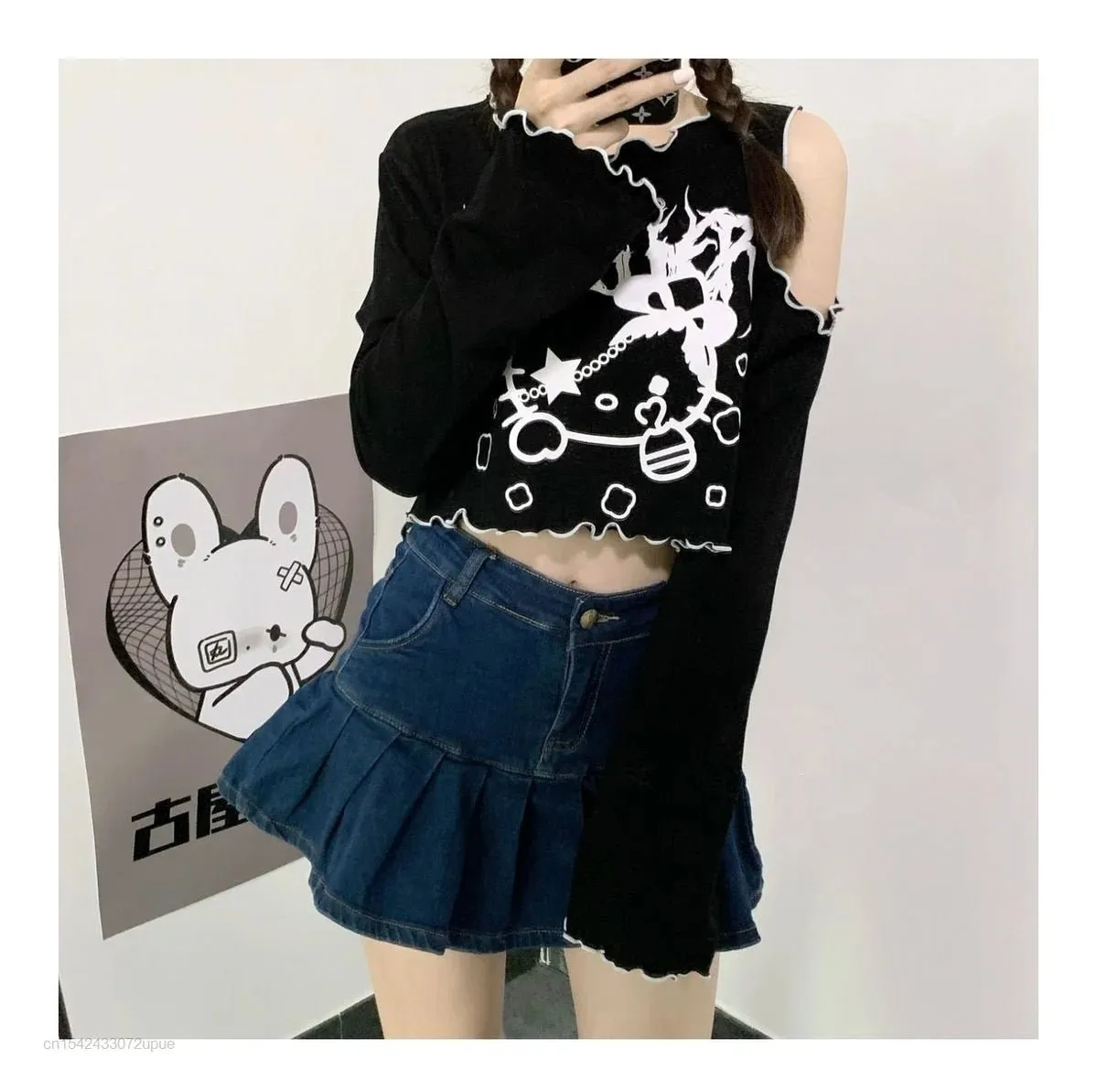 Kawaii Hello Kitty Vintage Printed T-Shirt