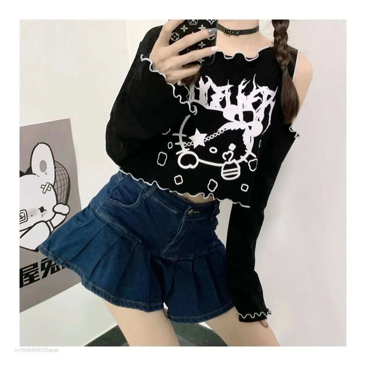 Kawaii Hello Kitty Vintage Printed T-Shirt