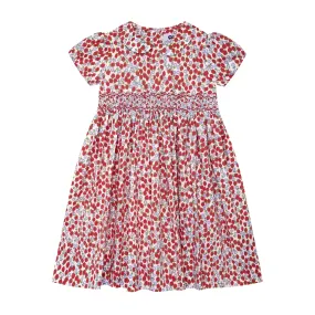 Maddy Dress | Smocked Strawberry Floral (3-4, 5-6, 6-7)
