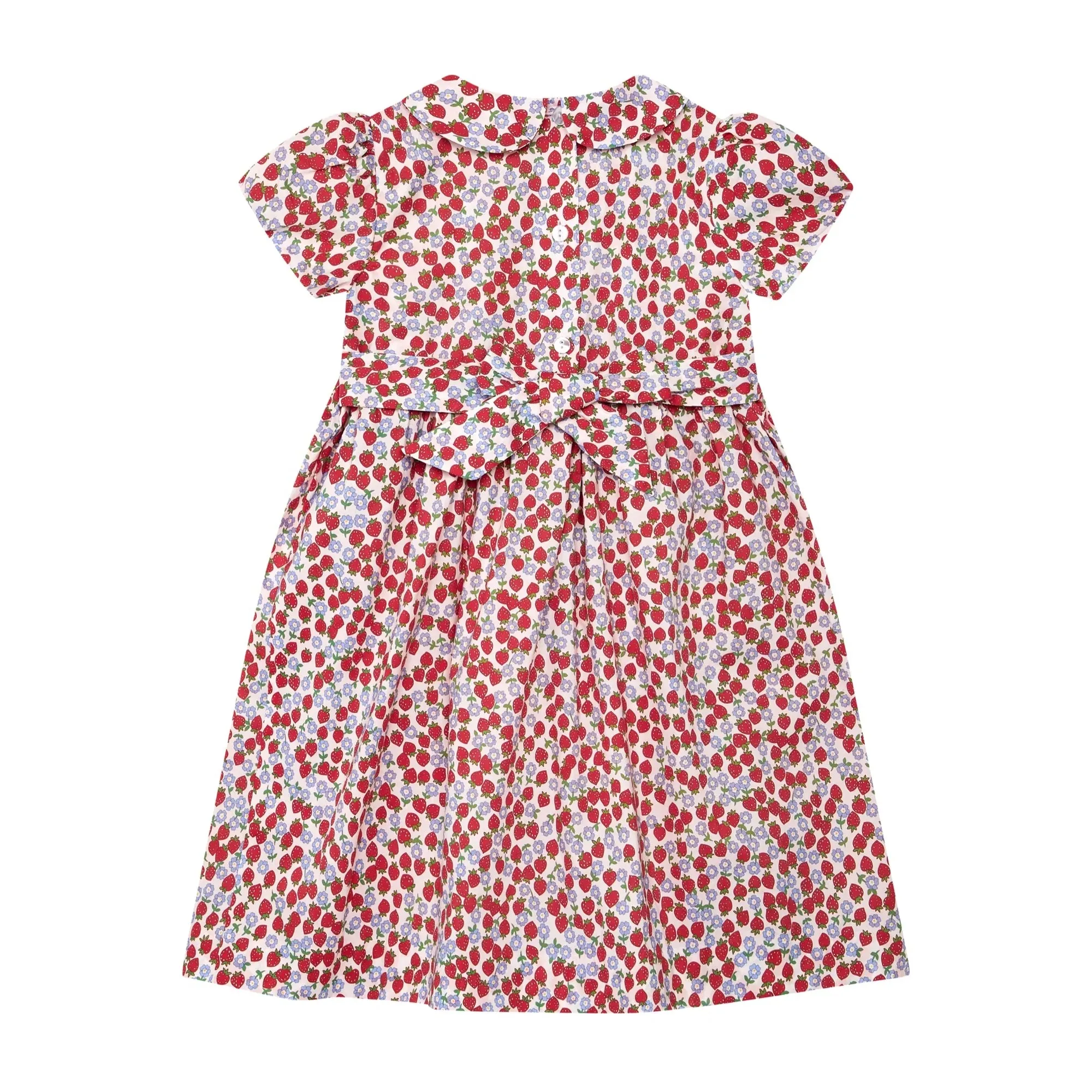Maddy Dress | Smocked Strawberry Floral (3-4, 5-6, 6-7)