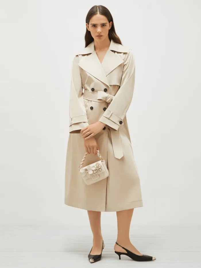 Marella Women's CLORURO Double Breasted Trench Coat 25130210612 Col 004