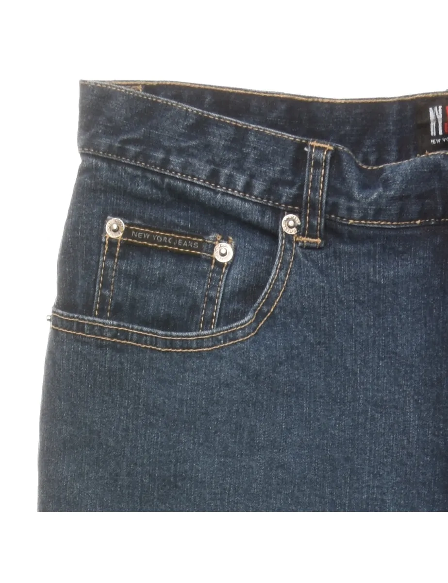 Medium Wash Straight Fit Jeans - W30 L29