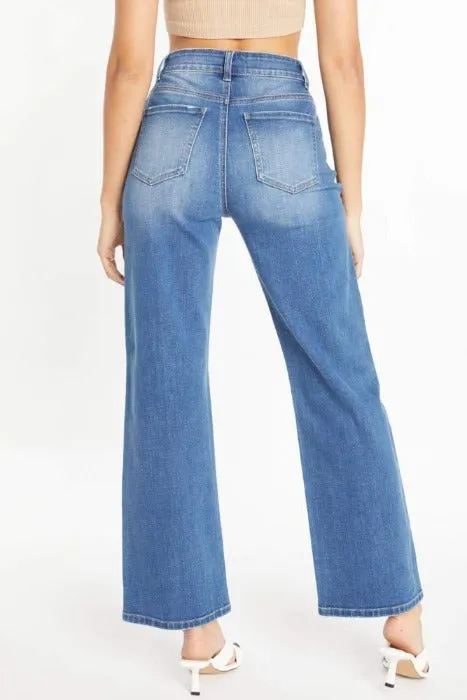 Medium Wash Wide Leg Jeans