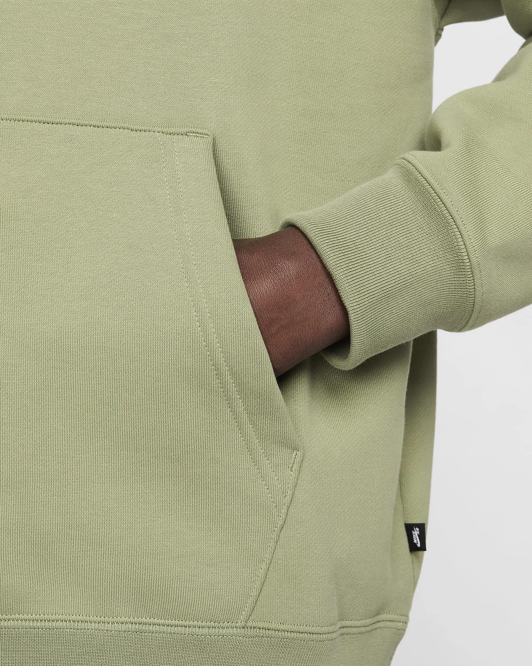 Nike SB Fleece Pullover Skate Hoodie - MEDIUM OLIVE