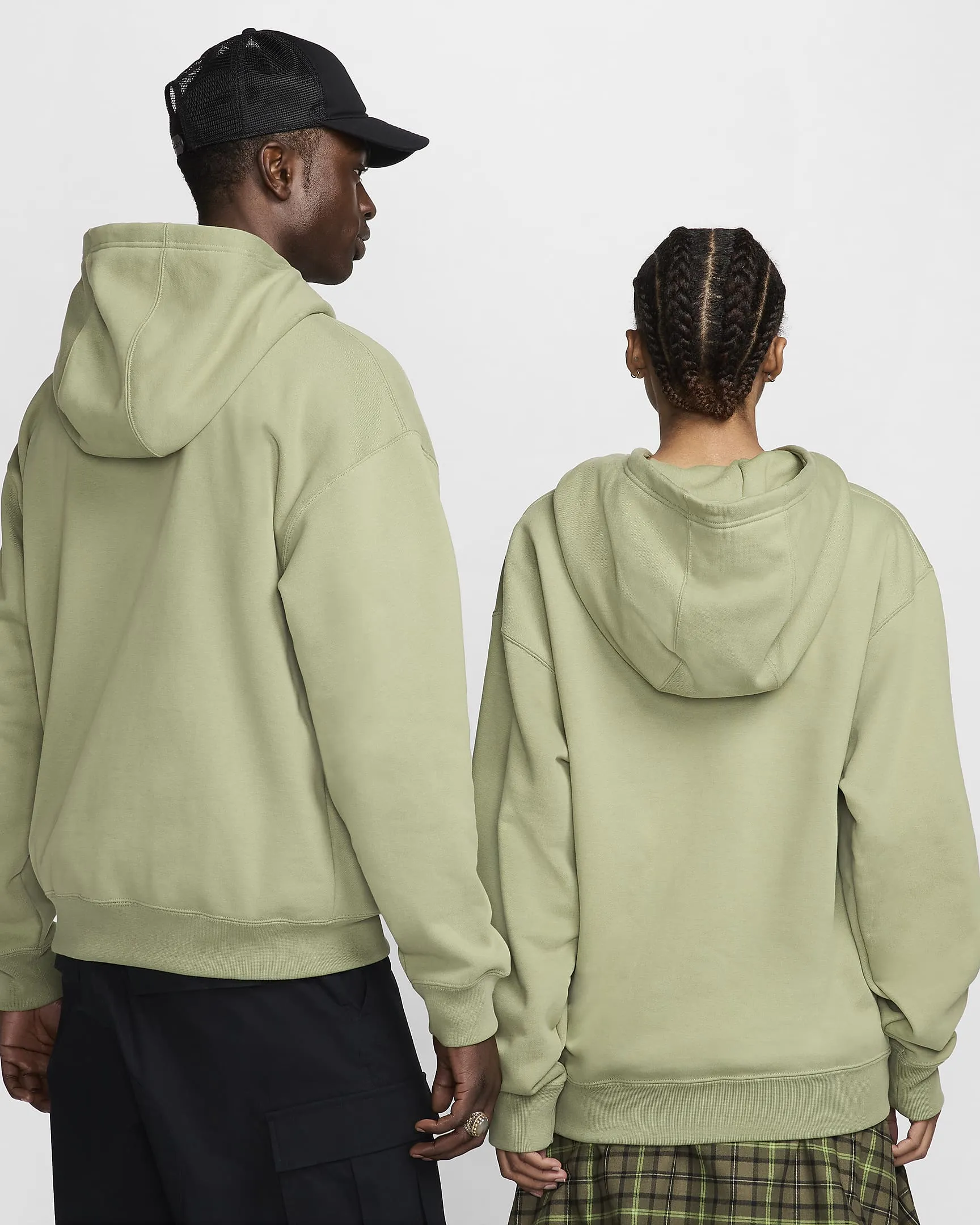 Nike SB Fleece Pullover Skate Hoodie - MEDIUM OLIVE