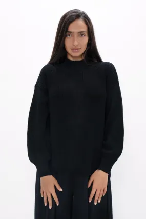 Ottawa YOW High Neck Sweater in Licorice