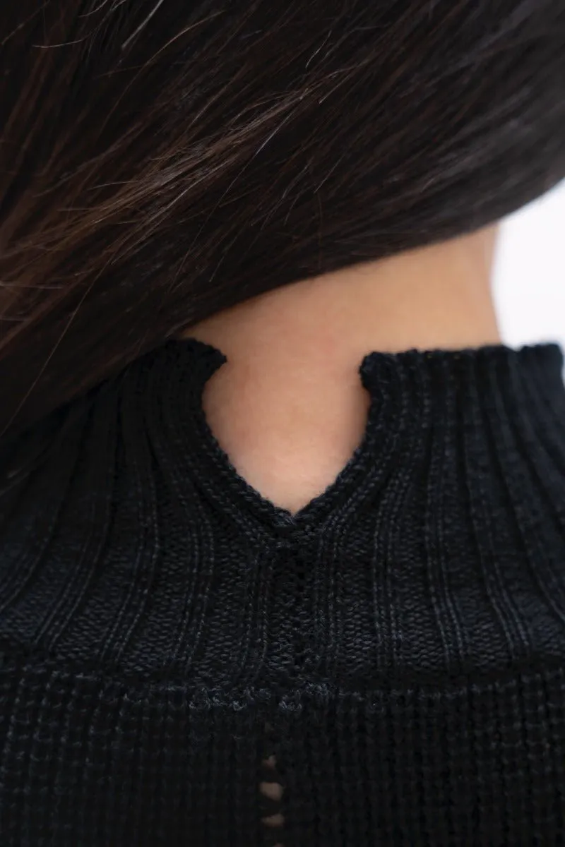 Ottawa YOW High Neck Sweater in Licorice