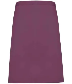 Premier 'Colours' Mid Length Apron | Aubergine