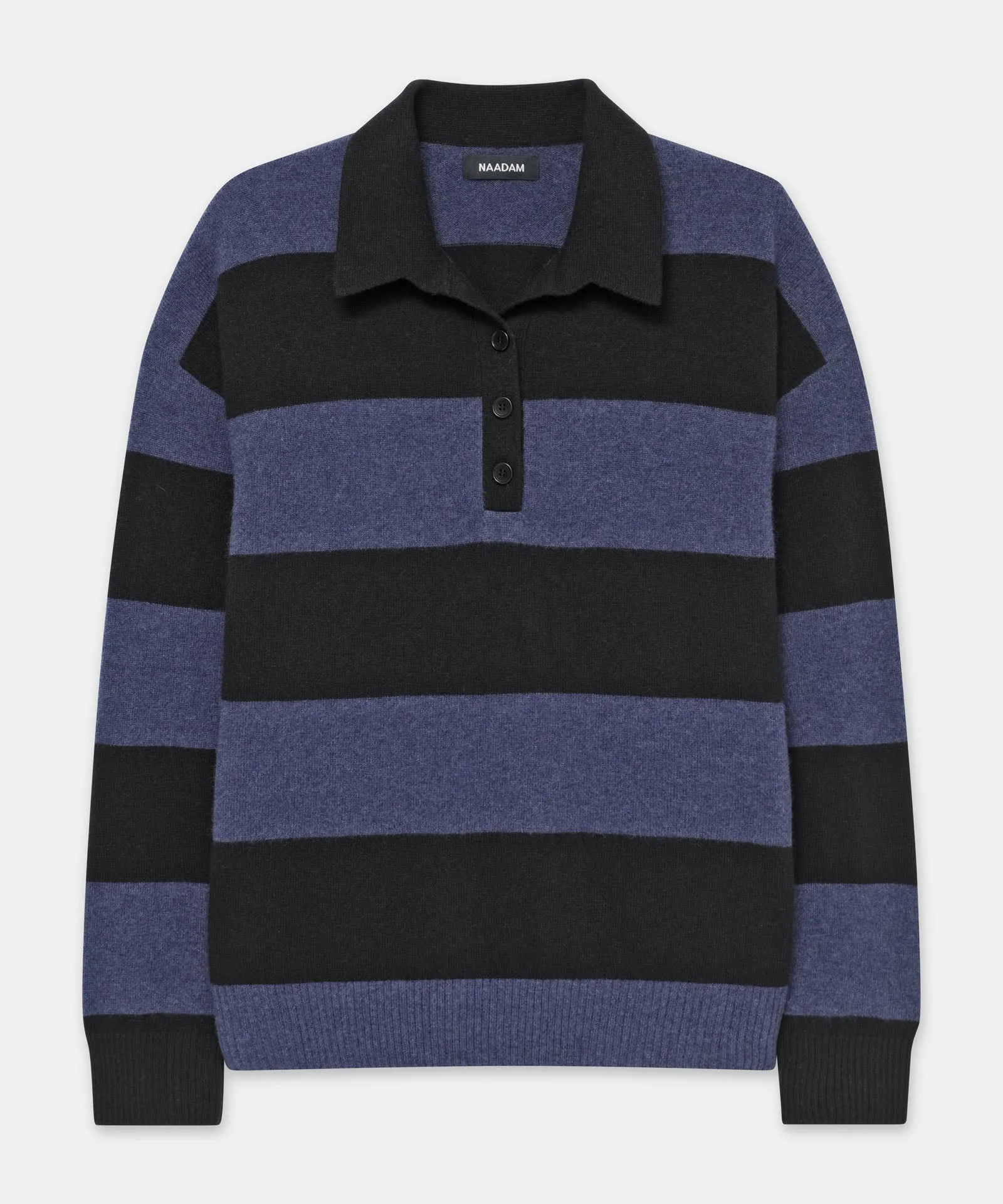 Luxurious Recycled Cashmere Oversized Rugby Polo Shirt for Ultimate Comfort and Style
