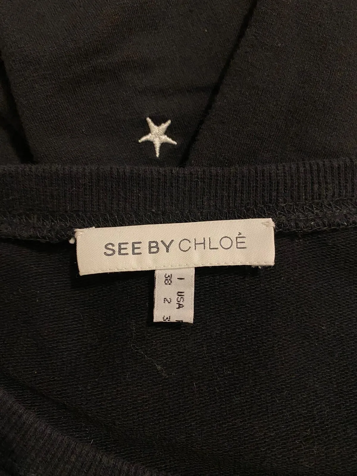 See By Chloe Cotton Star Sweater. Size 38IT