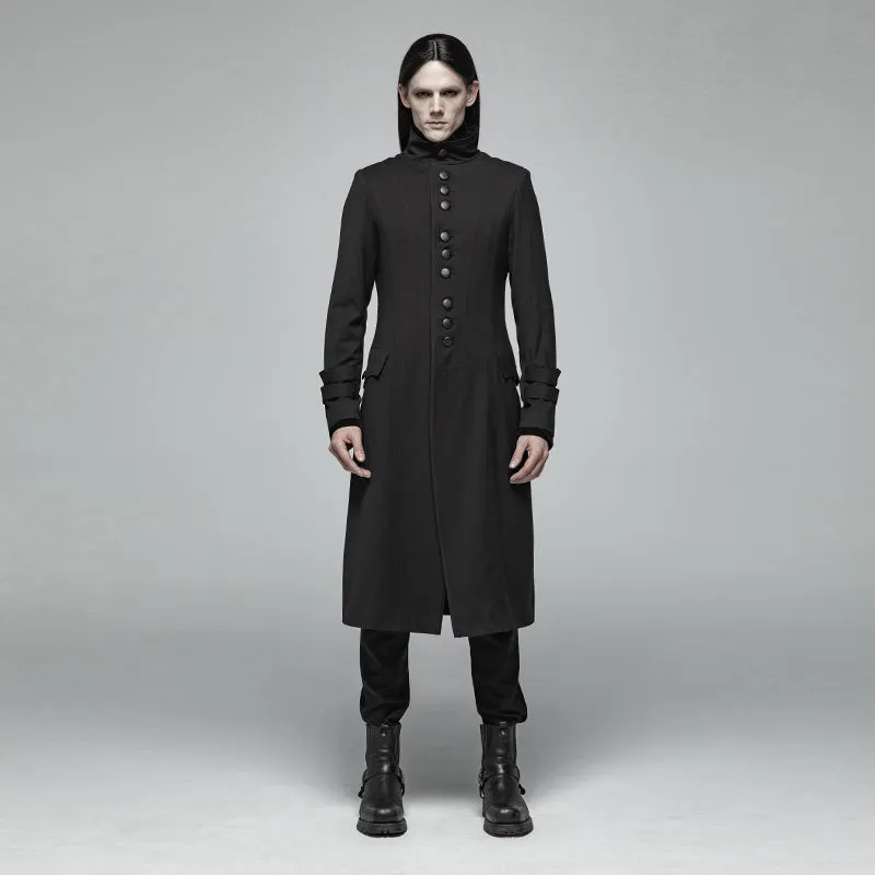 Simple Gothic Mid-length Men's Jacket WY-1021XCM