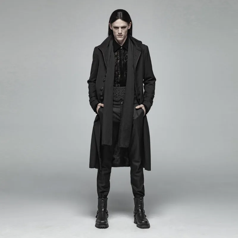 Simple Gothic Mid-length Men's Jacket WY-1021XCM