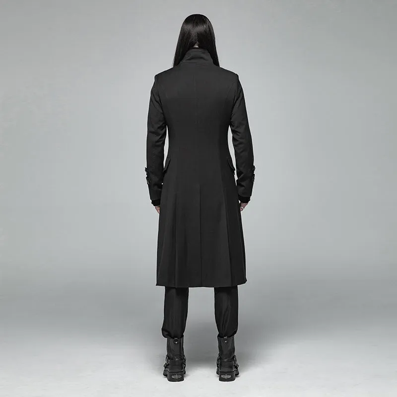 Simple Gothic Mid-length Men's Jacket WY-1021XCM