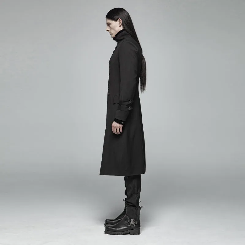 Simple Gothic Mid-length Men's Jacket WY-1021XCM