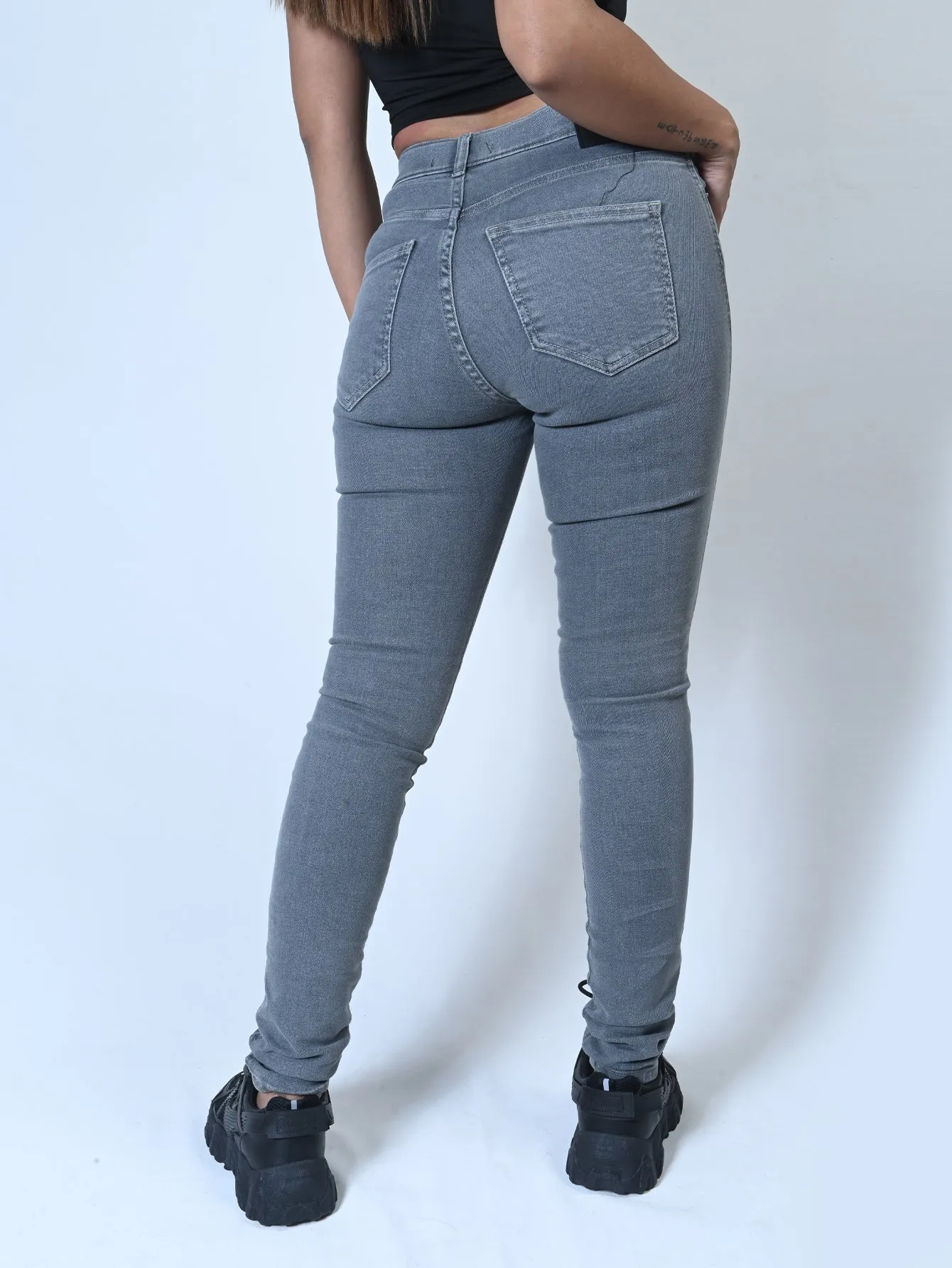 Skinny Fit Plain Jeans