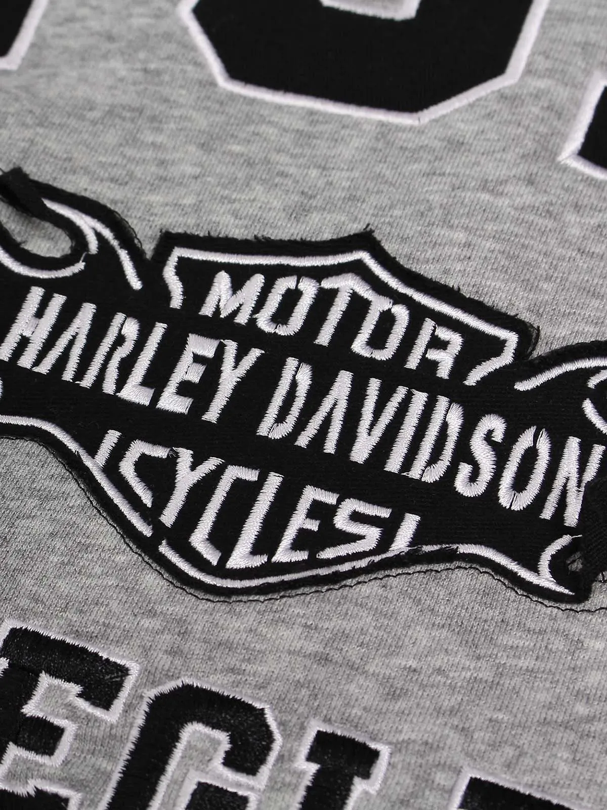 Thesupermade Spray-painted Letter Vintage Hoodies
