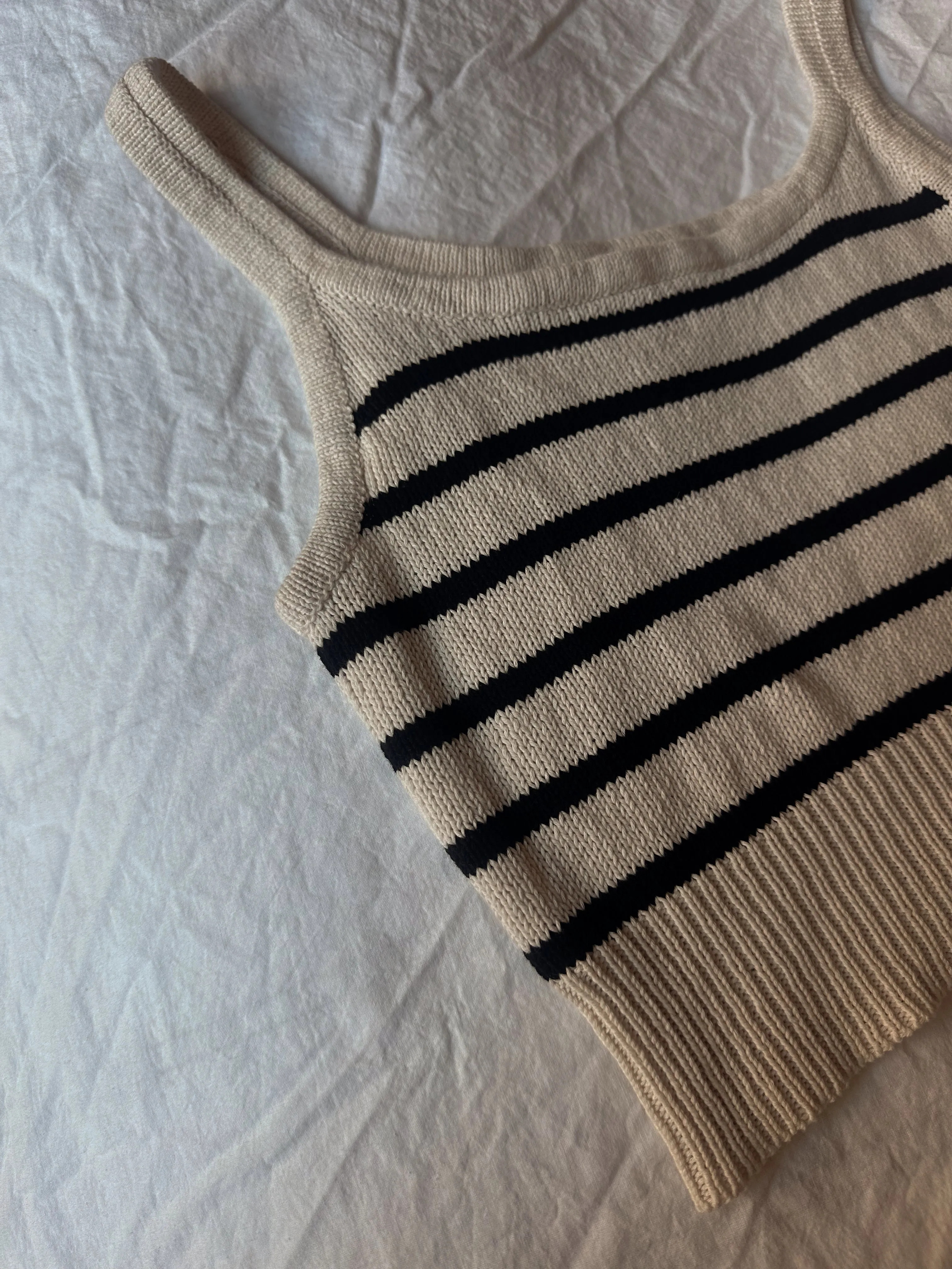 Tomorrow Tank - Black & Ivory