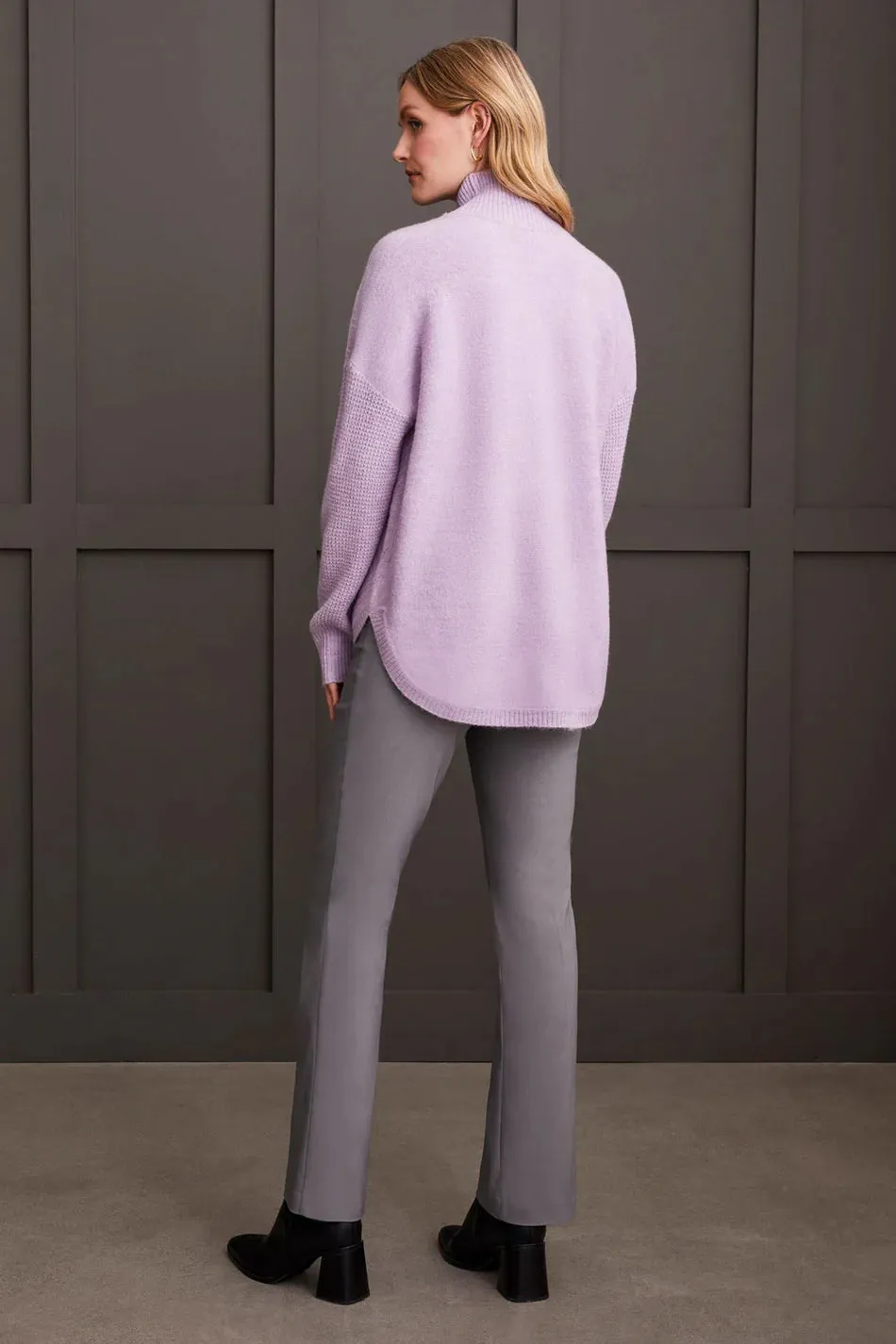 TR1528o Mock Neck Sweater
