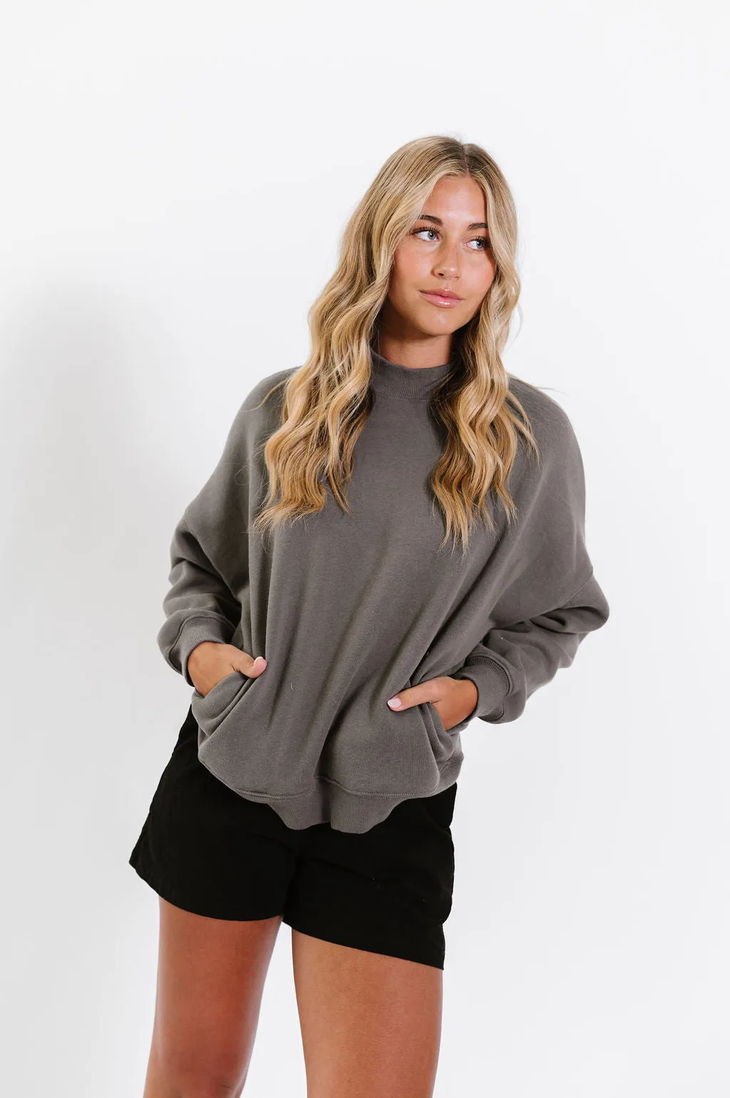 Troy Sweater in Charcoal