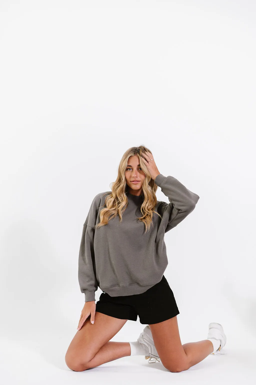 Troy Sweater in Charcoal