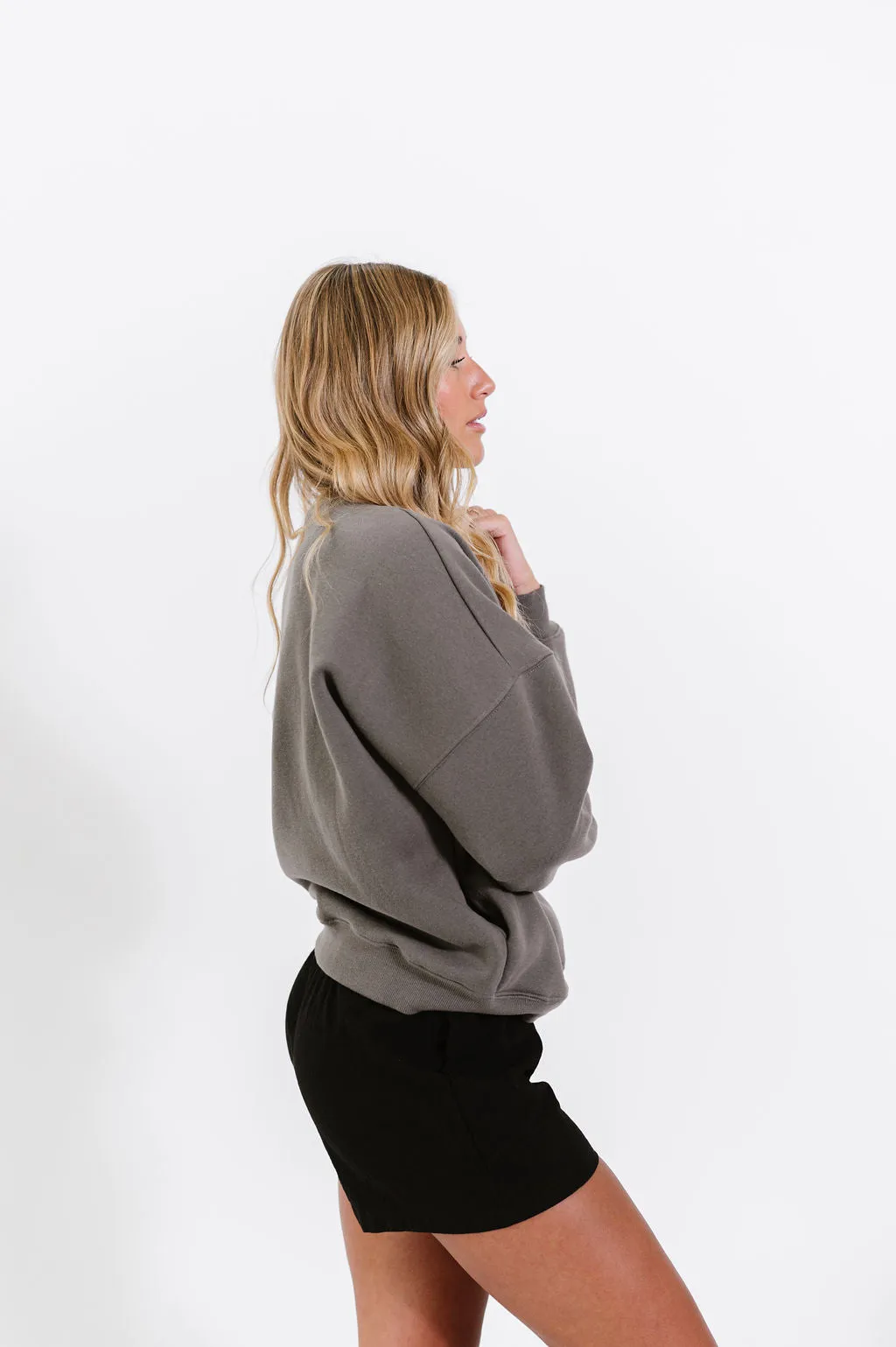 Troy Sweater in Charcoal