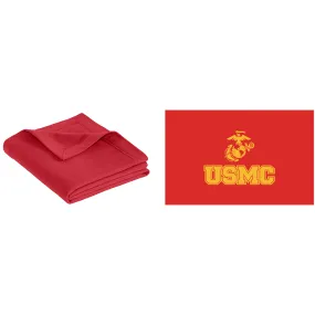 USMC Fleece Stadium Blanket