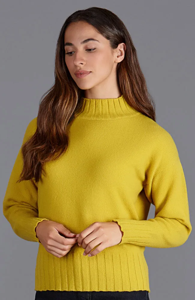 Womens Lambswool Grown On Neck Jumper