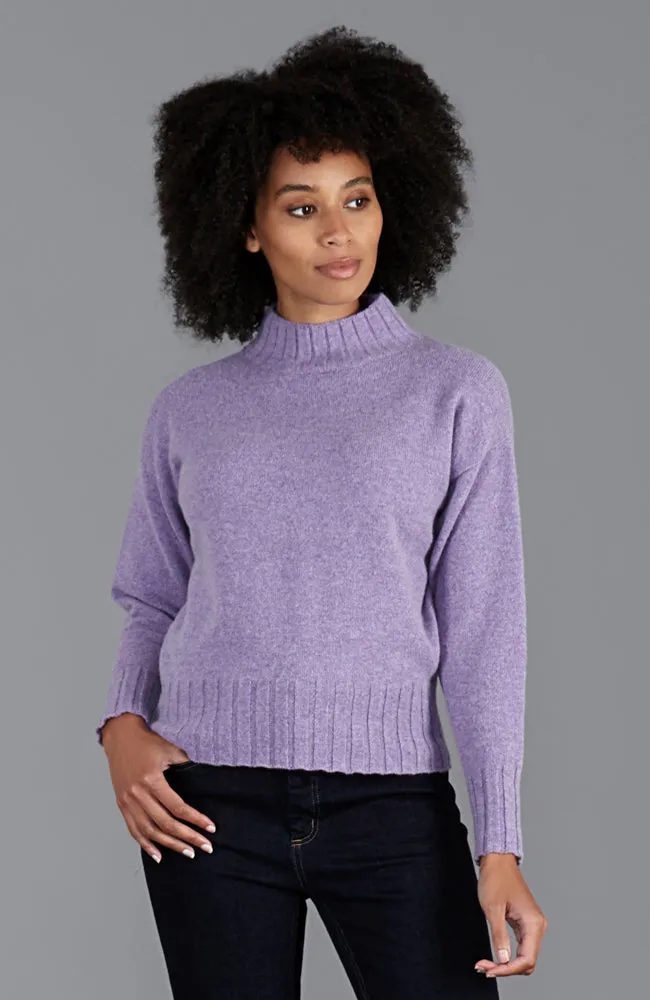 Womens Lambswool Grown On Neck Jumper