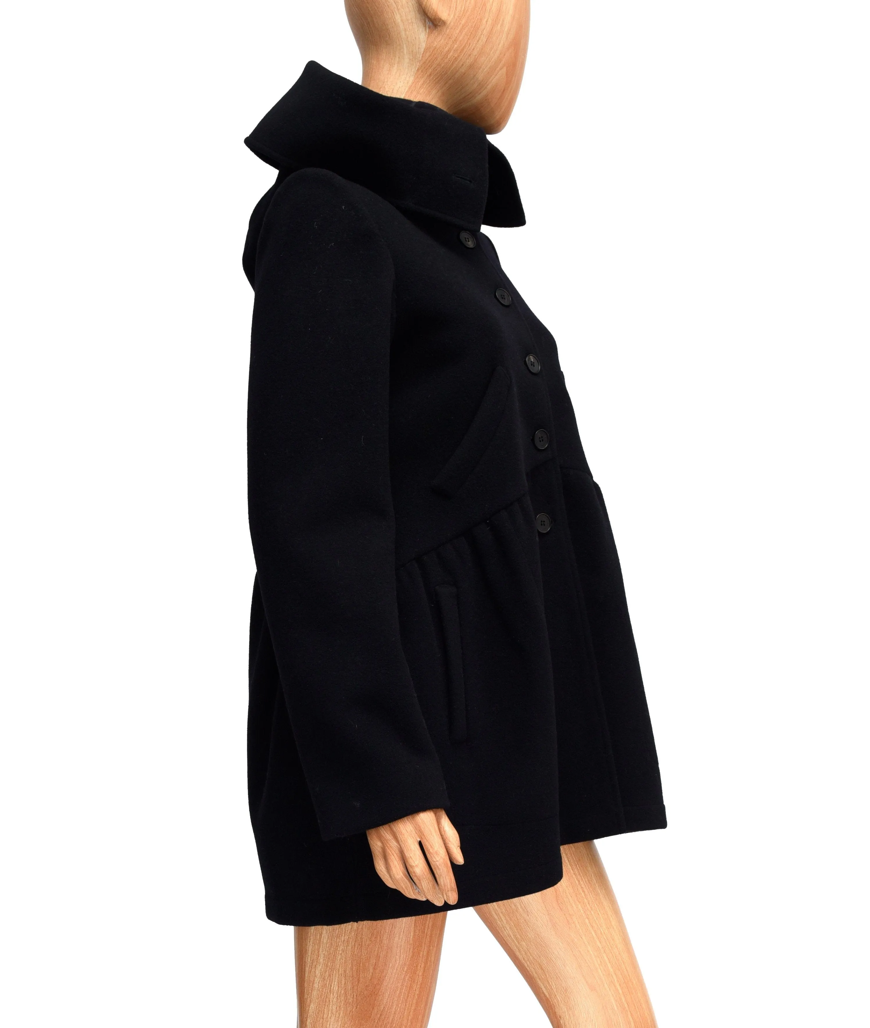 Wool Peacoat with Silk Lining