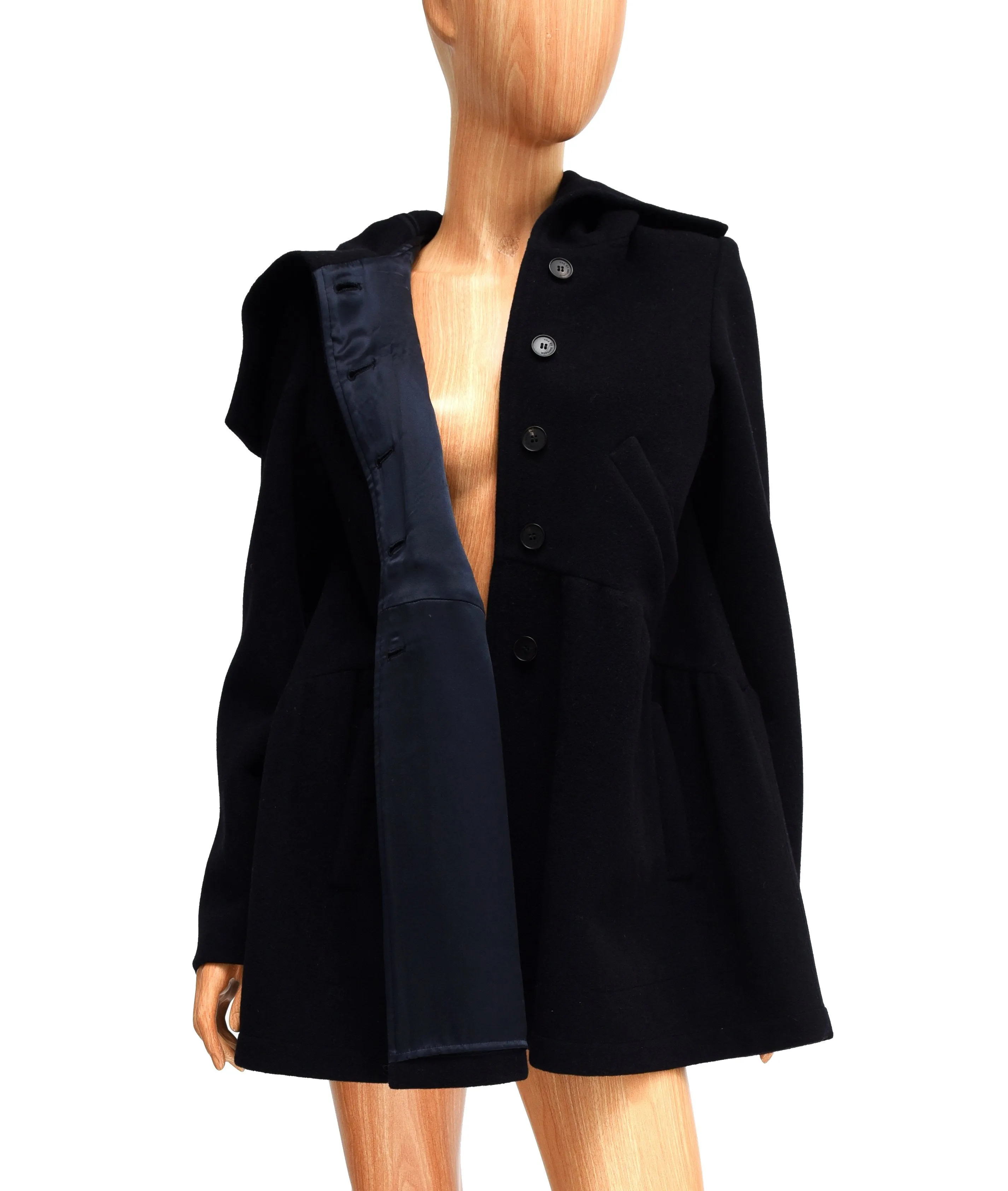 Wool Peacoat with Silk Lining