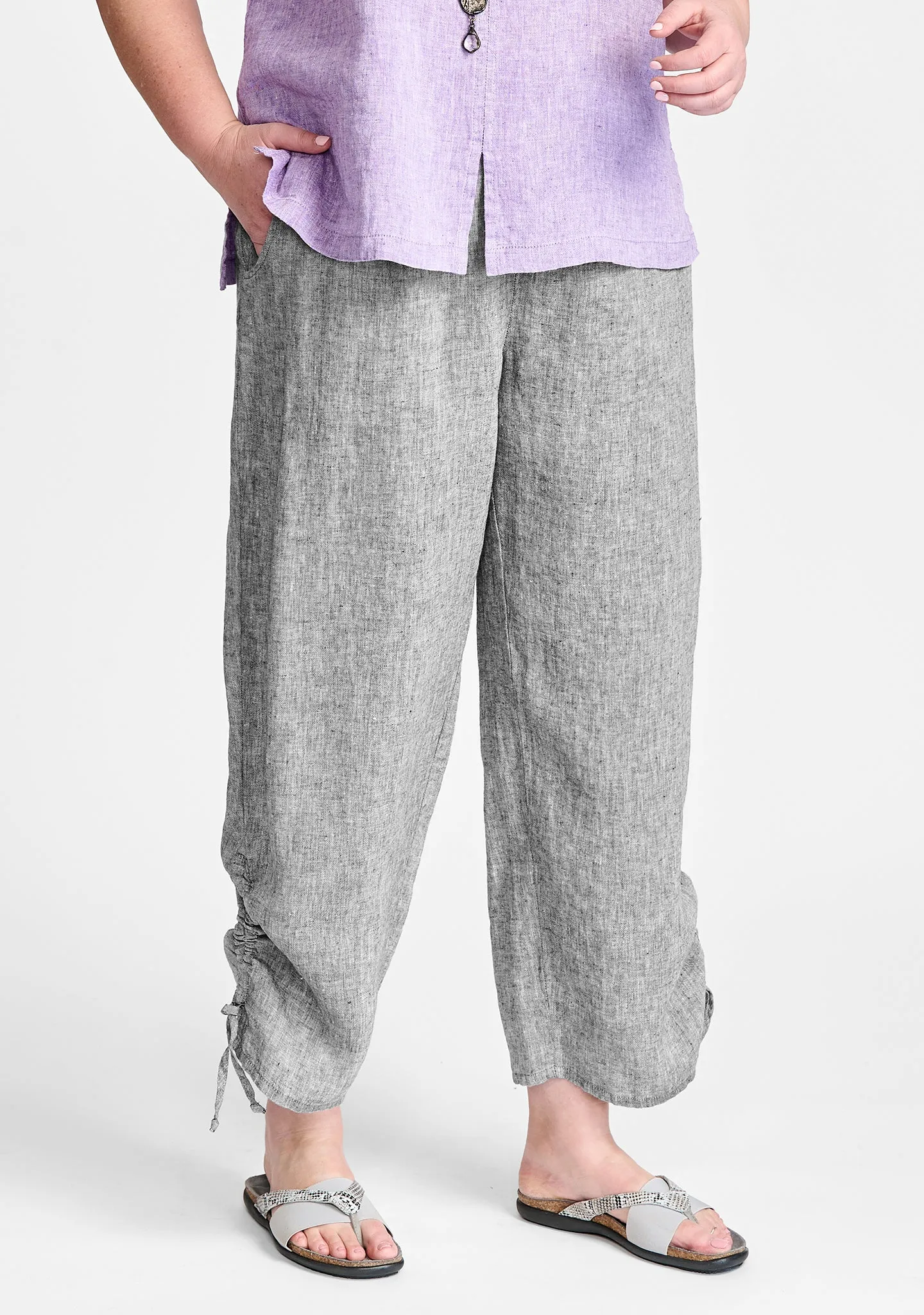 Zen Pant - Linen Pants With Elastic Waist