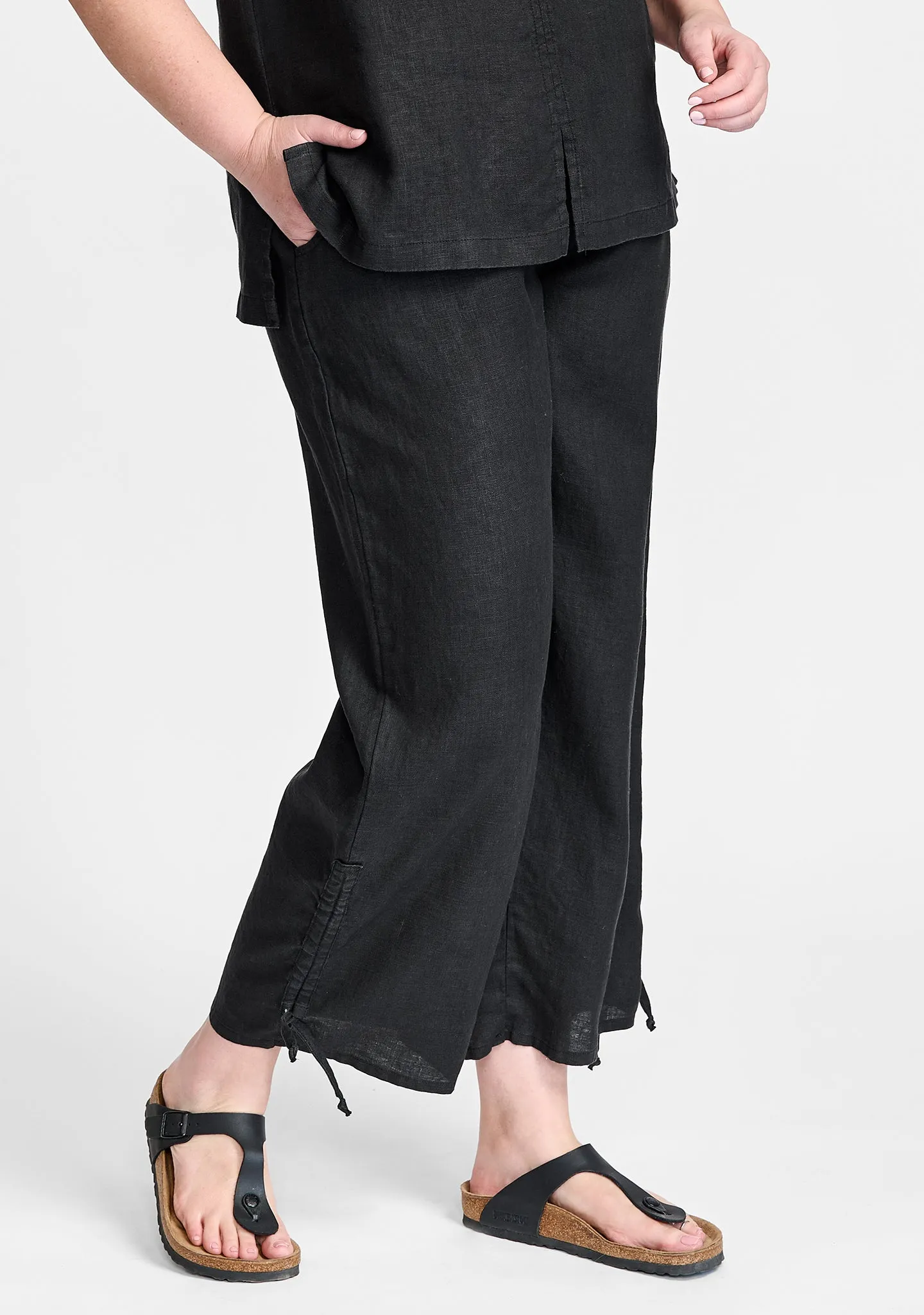 Zen Pant - Linen Pants With Elastic Waist